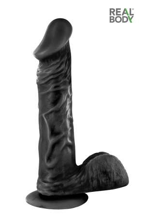 Gode réaliste 21 cm - Real Jayson Noir – Image 3