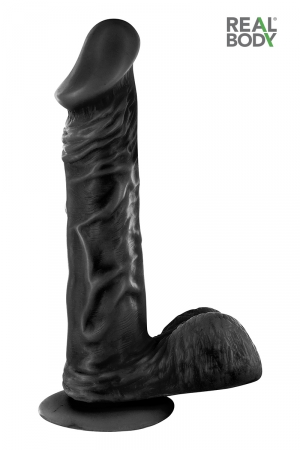 Gode réaliste 23 cm - Real Bruce Noir – Image 3