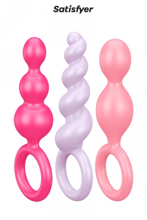 Set de 3 plugs colorés Booty Call - Satisfyer – Image 3