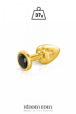 Plug bijou aluminium or et noir XS - Hidden Eden – Image 3