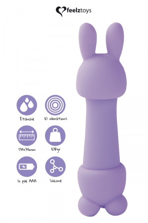 Mini vibromasseur Mister Bunny violet - Feelztoys