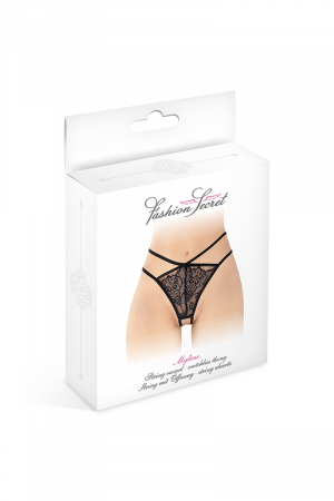 String ouvert Mylene - noir